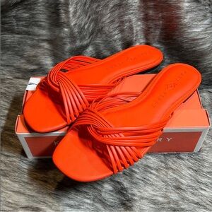 NEW Katy PerryThe Haylie intertwined Slide Sandal Slip On Flame Size 12